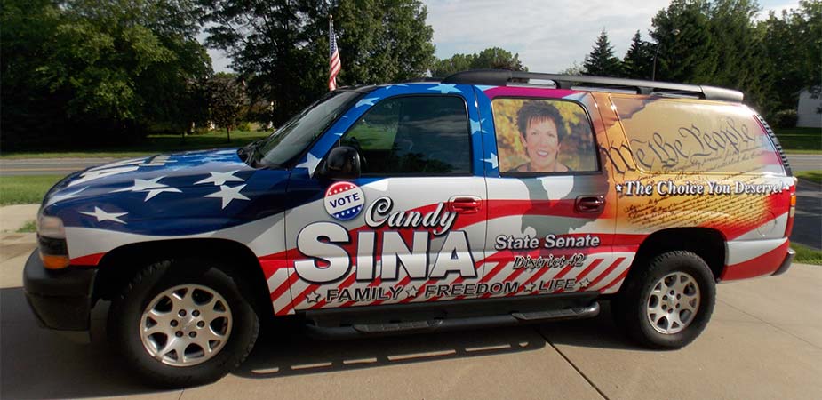Candy Sina Campaign Truck