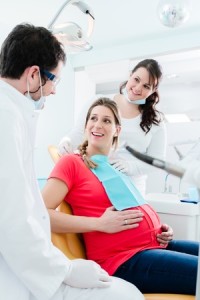 51756175 - pregnant woman at dentist before treatment